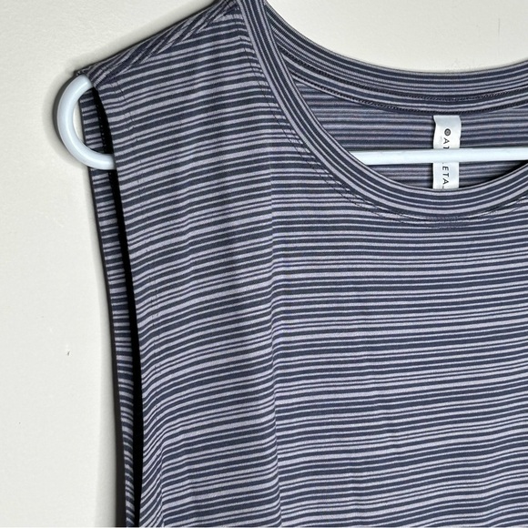 Athleta Women’s Cloudlight Stripe Muscle Tank Top Plus Size 3x Purple/blue Gym - Picture 3 of 9